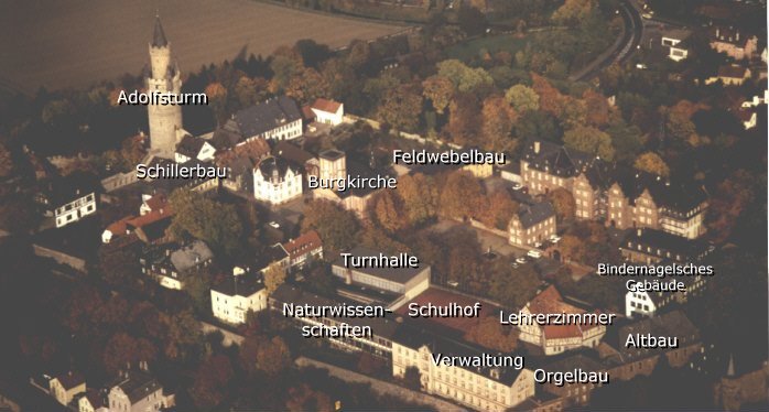 Luftbild der Burganlage